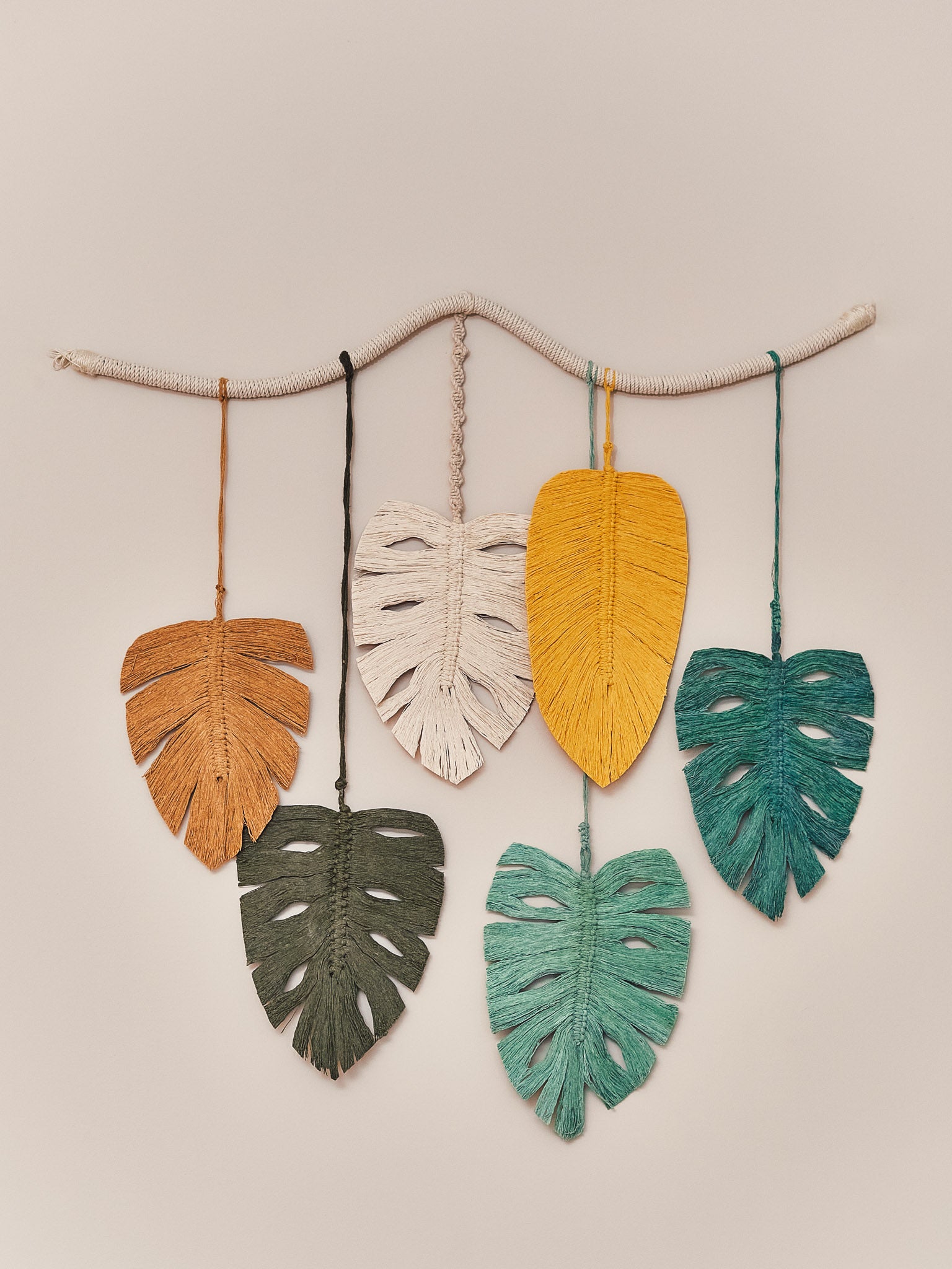 Monstera Macrame Wall Hanging.