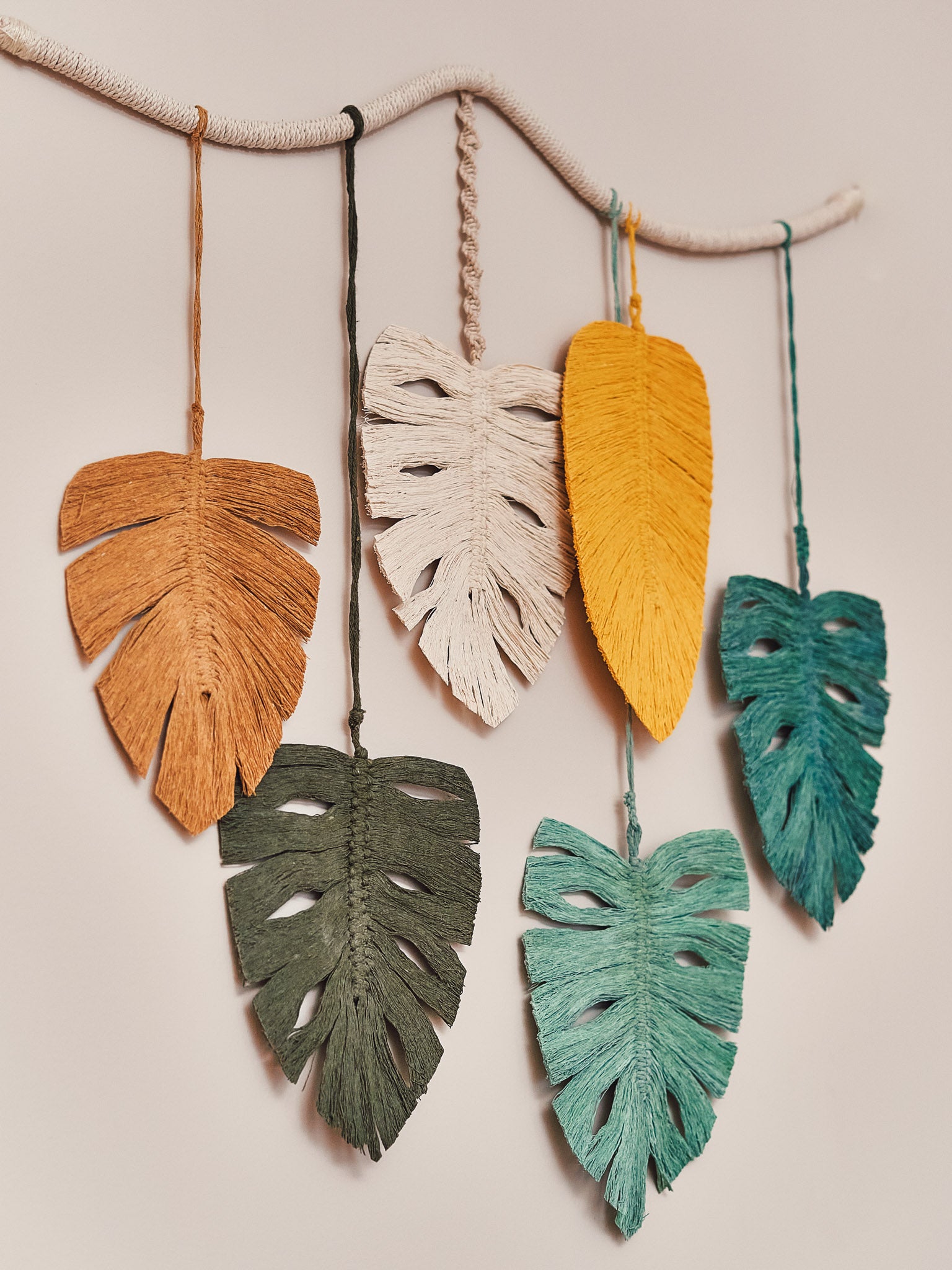 Monstera Macrame Wall Hanging.